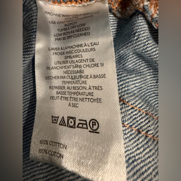 Free People CRVY Outlaw Wide Leg Jeans We The Free Rigid Denim Medium - Picture 7 of 8